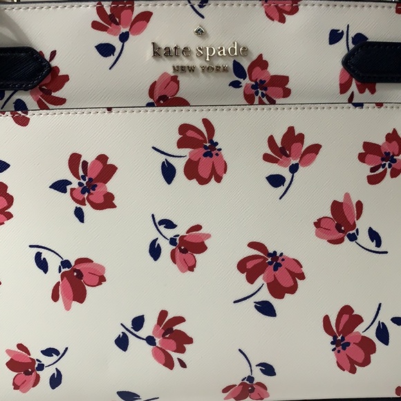 ♦️SOLD♦️Kate Spade Staci Medium Top Zip Satchel Tea Garden - Picture 10 of 11